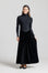 Velvet Lace V Maxi - Black