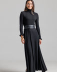 Shoulder Pad Dress - Black