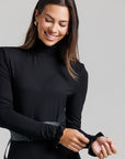 Shoulder Pad Dress - Black
