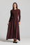Cable Knit Pointelle - Maroon