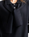 Sailor Sweater Dress - Black