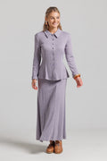 Cinched Waist Cardi - Lavender