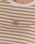 Tan signature logo tee