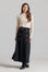 Wool Trench Skirt - Black