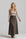 Wool Trench Skirt - Brown