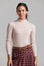 Leather Patch Turtlenck - Pale Pink