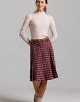 Plaid Skirt - Pink