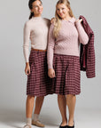 Plaid Skirt - Pink