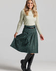 Plaid Skirt - Green