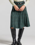 Plaid Skirt - Green