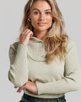 Layered Vest Sweater - Mint