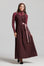 Wool Wrap Jumper - Plum