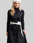 Wool Wrap Jumper - Black