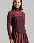 Corset Jumper - Maroon