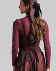 Corset Jumper - Maroon