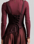 Corset Jumper - Maroon