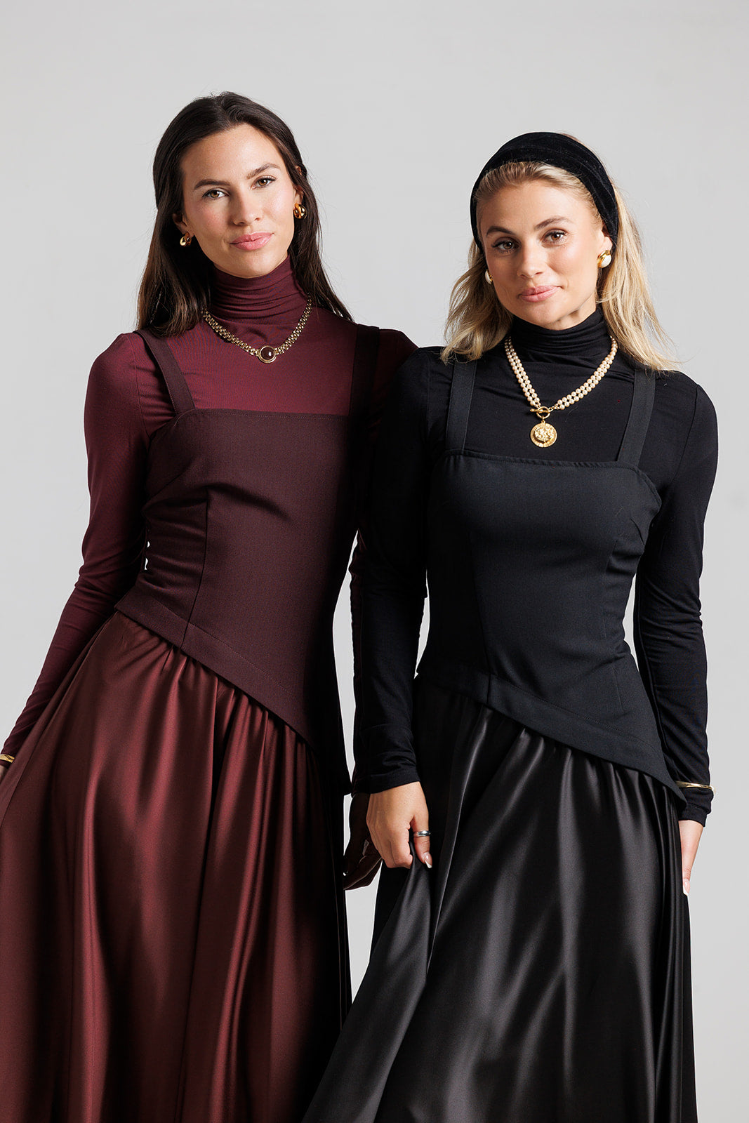 Corset Jumper - Maroon