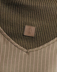 Leather Patch Turtleneck - Olive