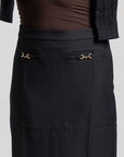 Buckle skirt black