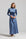 Velvet Pinstripe Dress - Blue