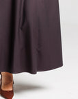 Velvet Pinstipe Dress - Cocoa Brown