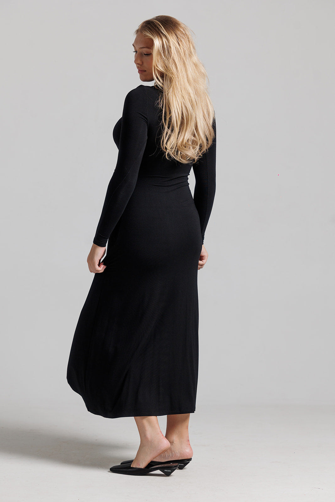 Draped Knot Maxi - Black