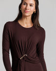 Draped Knot Maxi - Brown