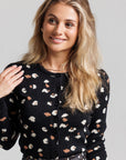 Printed Cardigan - Black