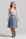 Corduroy Pleated Skirt - Blue
