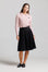 Corduroy Pleated Skirt - Black