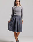 Striped Polo - Grey & Yellow