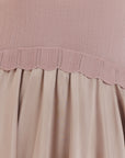 Scalloped Ruffle Maxi Mauve