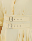 Double Buckle Maxi  Pale Yellow