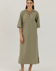 Cotton Charm Dress Sage Green