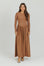 V maxi Dress Chocolate