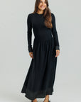 Side Ruched Dress Black