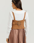 Buckle Jumper Brown Polka Dot