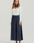 Polka Dot Skirt Navy&White