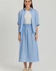 Striped Skirt Blue