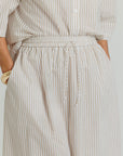 Striped Shirt Tan