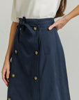Trench Skirt Navy