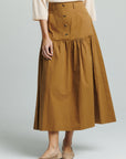 Drop Waist Skirt Brown