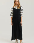Braided Slip Dress Black
