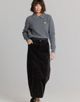 Grey Corduroy Skirt