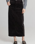 Grey Corduroy Skirt