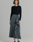 Herringbone Skirt Grey
