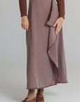 Herringbone Skirt Brown
