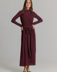 The Wrap Jumper plum