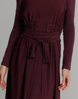 The Wrap Jumper plum