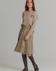 Plaid Pleated Skirt